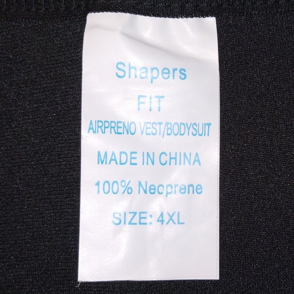 Women’s Shapers Fit – Airpreno Vest/Bodysuit. 100% Neoprene. NWOT. Size 4XL - Picture 2 of 2
